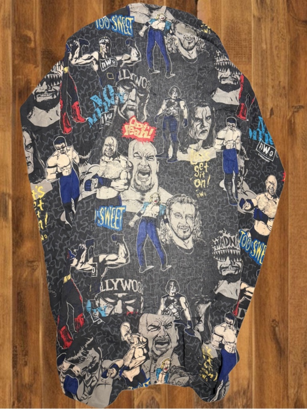 Vintage 90s WWF Wrestling Twin Fitted Sheet Stone Cold Era